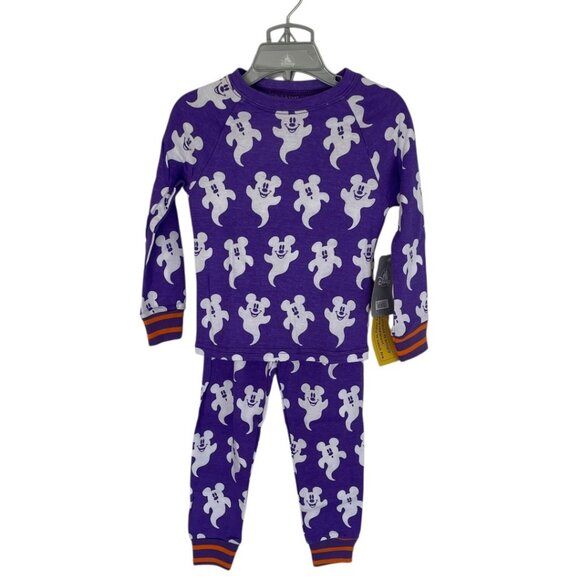Disney Store Mickey Mouse Ghost Halloween PJ Pals Pajamas for Kids Size 3 - Picture 3 of 9